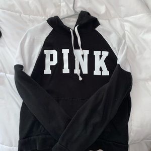 Gently used small Pink cropped hoodie